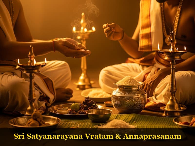 Sri satyanarayana Vratam & Annaprasanam